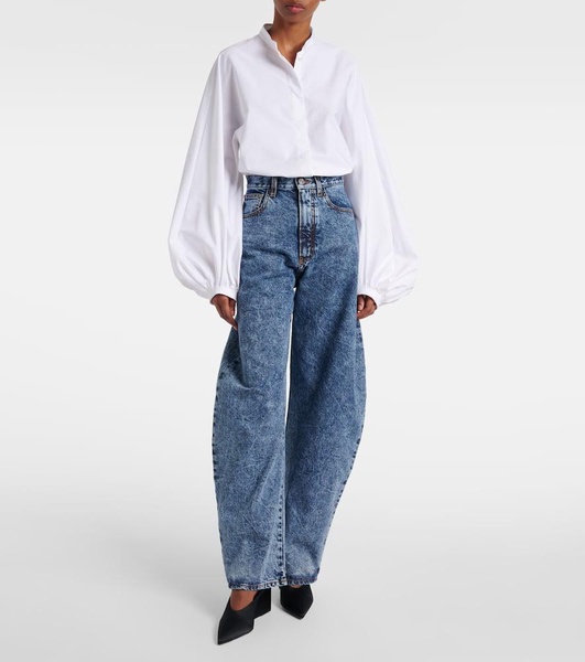 High-rise barrel-leg jeans