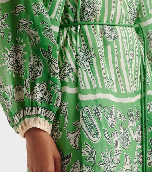 Lula printed linen minidress