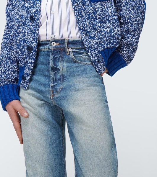 Asagao high-rise straight jeans