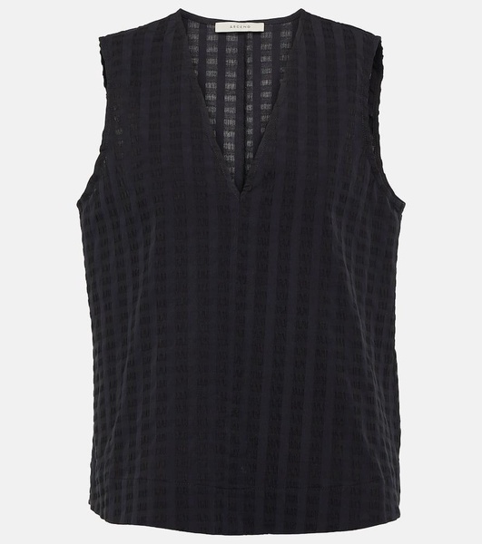 Phoebe embossed cotton top