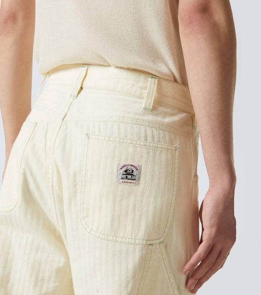Cotton straight pants
