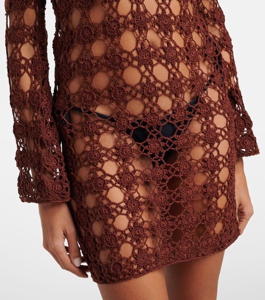 Crochet cotton minidress