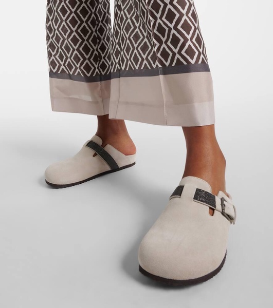 Monili suede mules