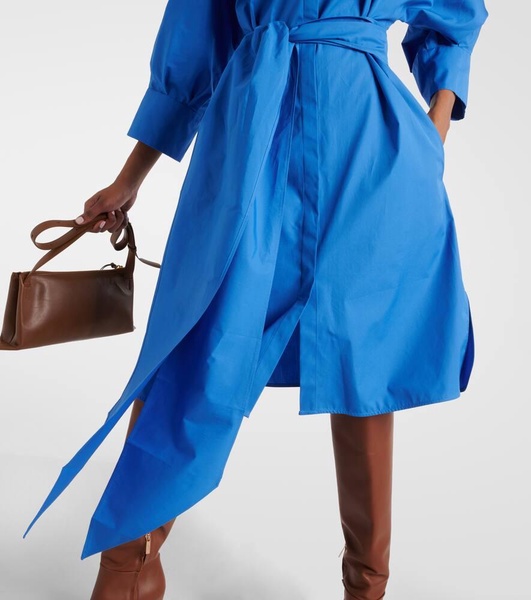 Cotton poplin shirt dress