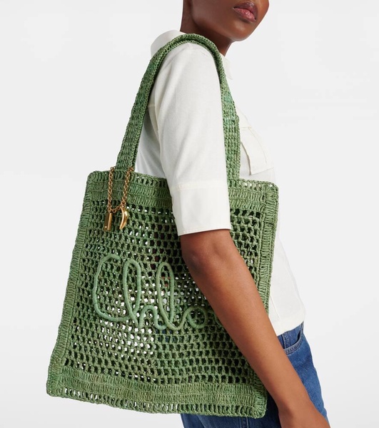 Summer Banana braided tote bag