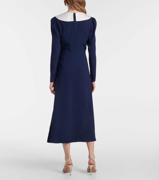Envers bow-detail satin midi dress
