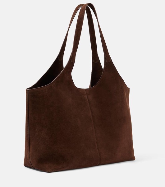 Cabas Supple XL suede tote bag