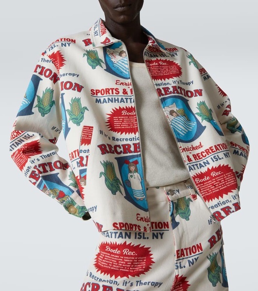 Enrichment printed cotton jacket