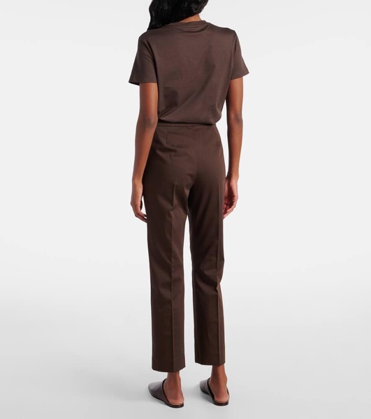 Okra cotton cropped pants