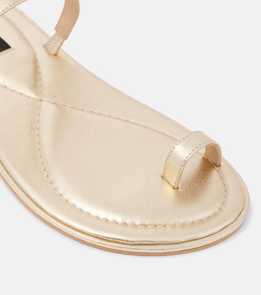 Turi metallic leather sandals