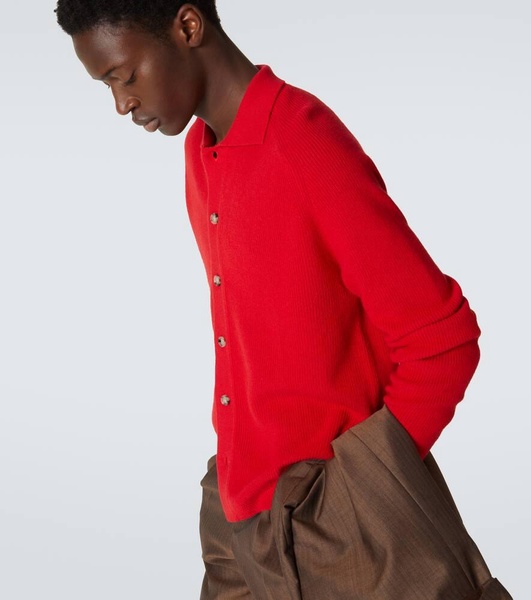 Cotton and cashmere cardigan