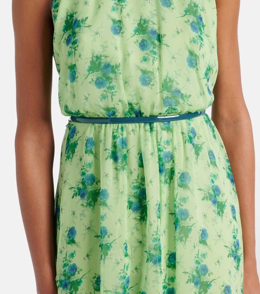 Cactus halterneck silk gown