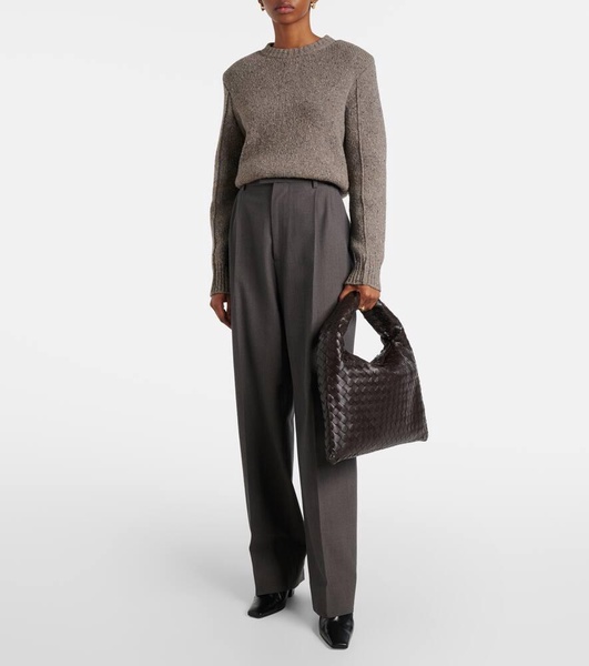 Hop Intrecciato leather shoulder bag