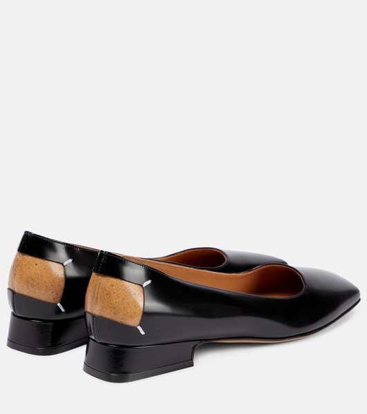 Leather ballet flats