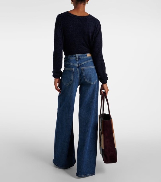 High-rise wide-leg jeans
