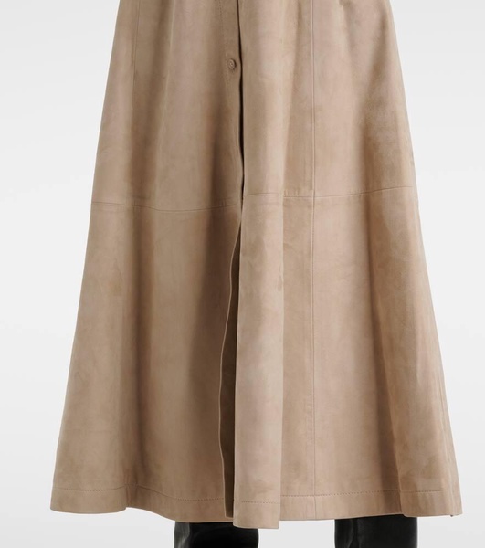 Kiera suede midi dress