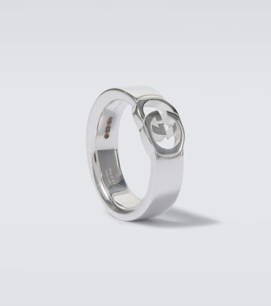 Interlocking G sterling silver ring