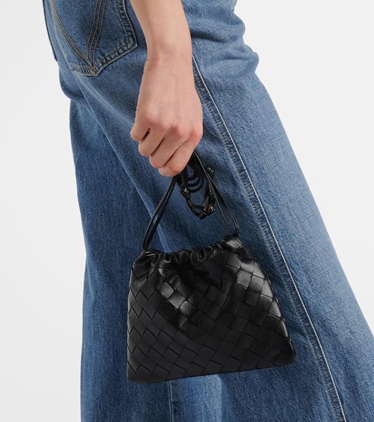 Small Intrecciato leather pouch