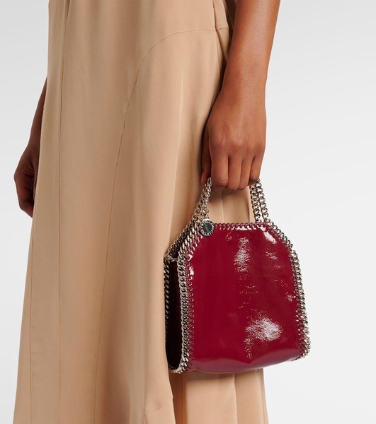 Falabella Small faux patent leather tote bag