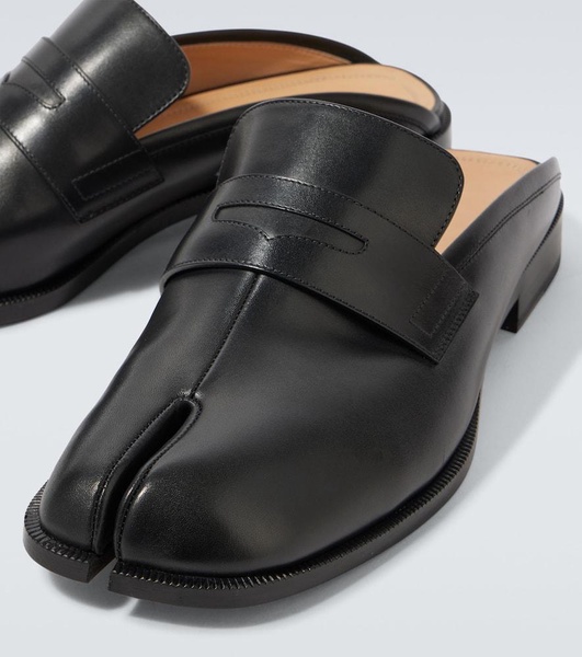 Tabi City leather mules