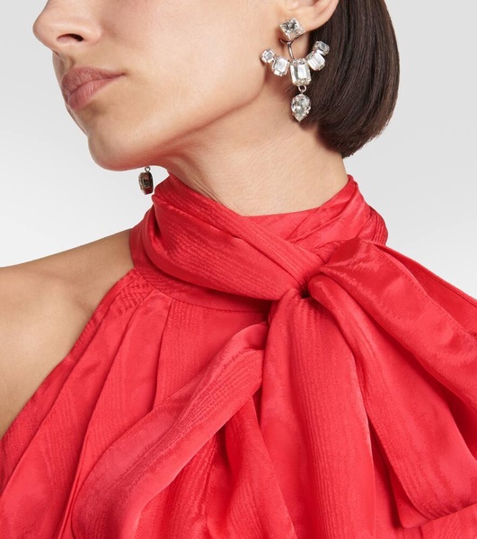 Crystal pendant earrings