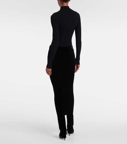 Fluid jersey skirt pants