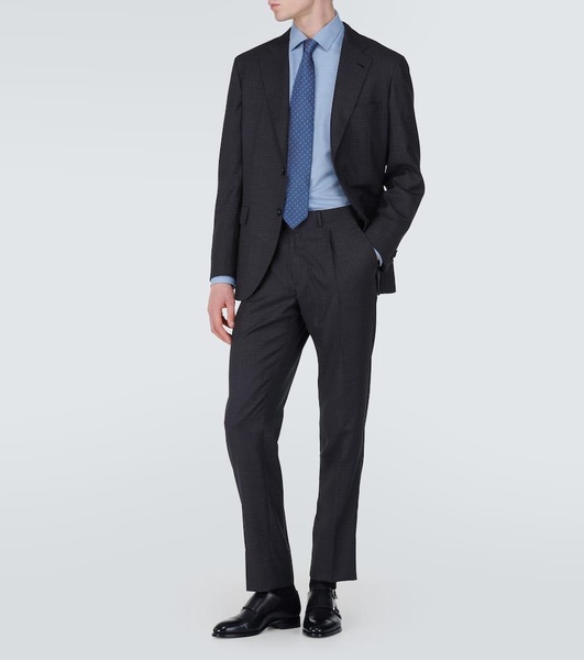 Leather monk strap shoes