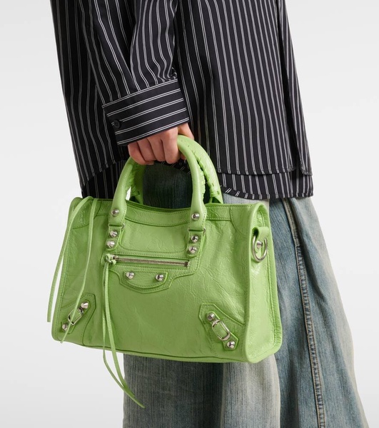 Le City Small leather tote bag