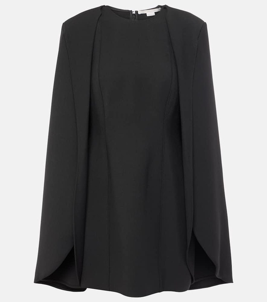 Caped minidress