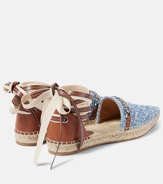 Gaia denim bouclé espadrilles
