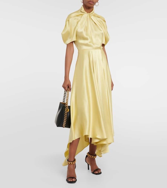 Draped midi dress