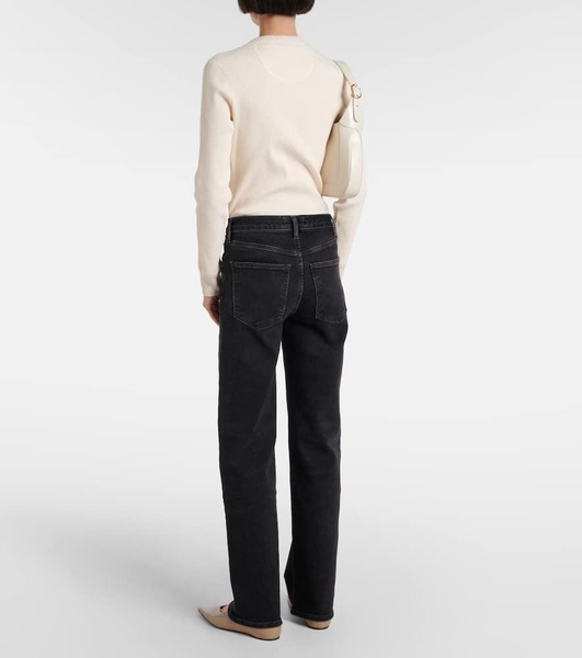 Harper mid-rise straight jeans 