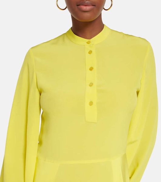 Silk midi dress