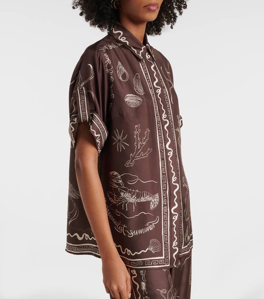 Sammy printed silk shirt