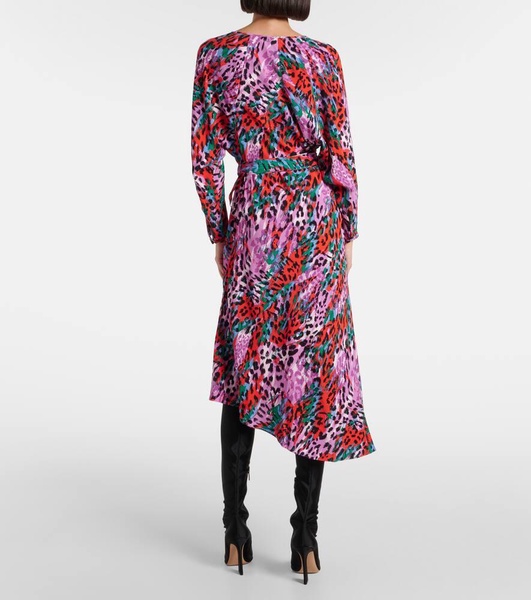 Eloise leopard-print midi dress