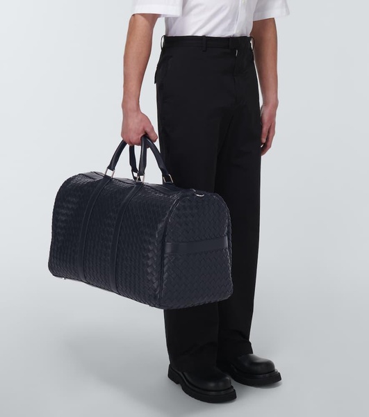 Intrecciato Large leather duffle bag