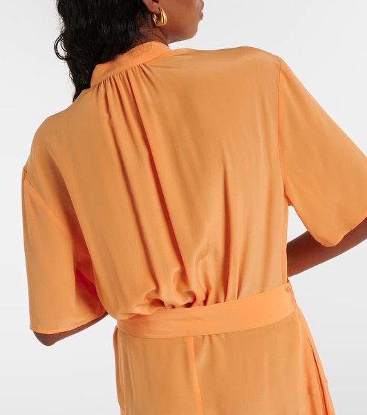 Iconic silk crêpe de chine midi dress