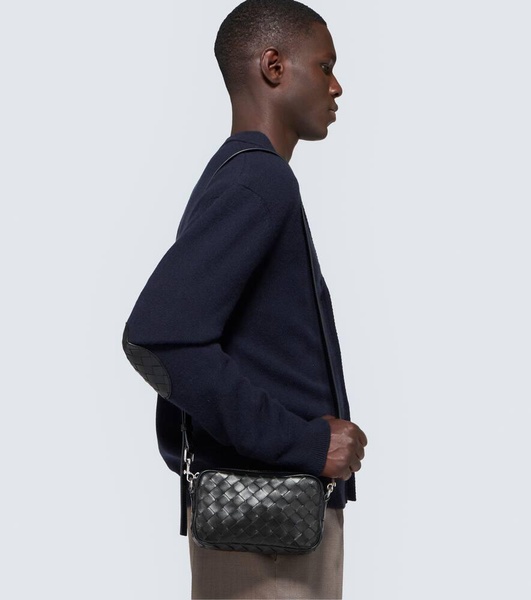 Mini Intrecciato leather camera bag