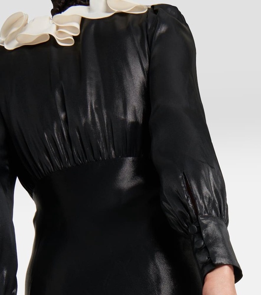 Velvet midi dress