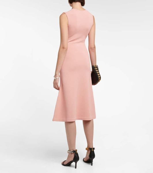 Square-neck midi dress