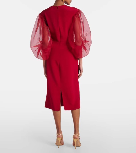 Danielle silk cady midi dress