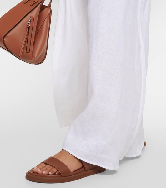 Linen midi dress