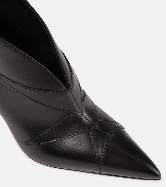 Leather ankle boots