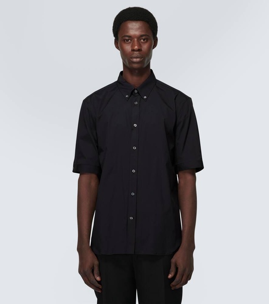 Cotton-blend poplin shirt