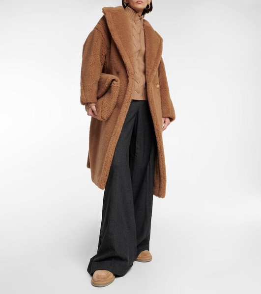 Teddy Bear camel hair and silk coat