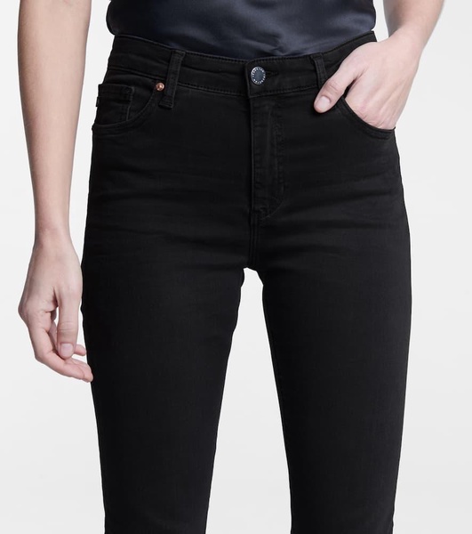 Mari high-rise straight jeans