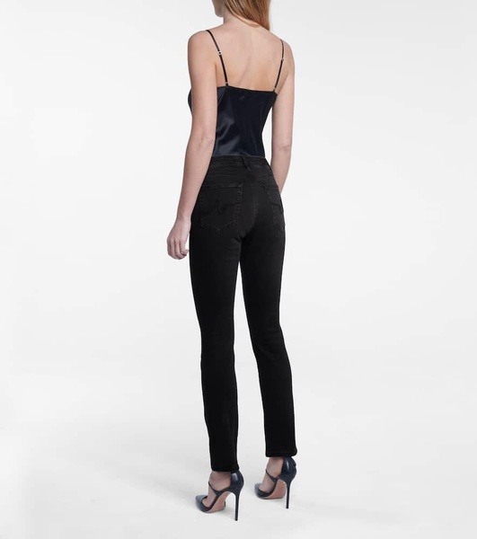 Mari high-rise straight jeans