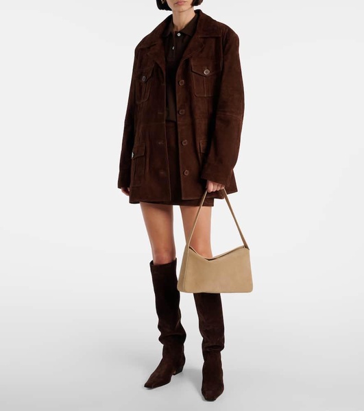 Small suede shoulder bag