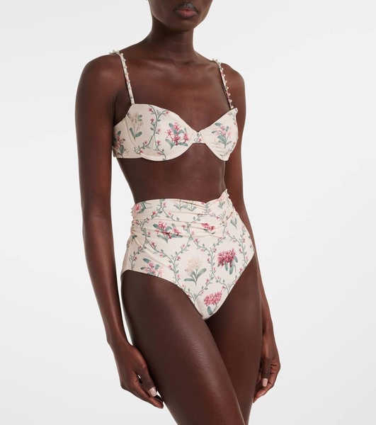 Magdalena floral bikini top