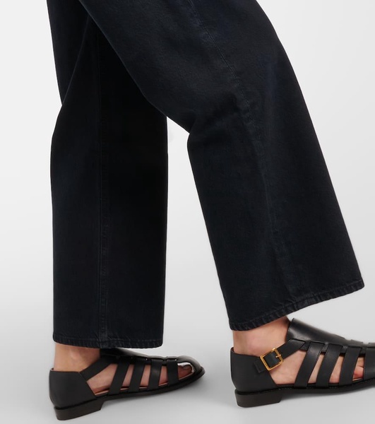 Ren high-rise cropped straight jeans